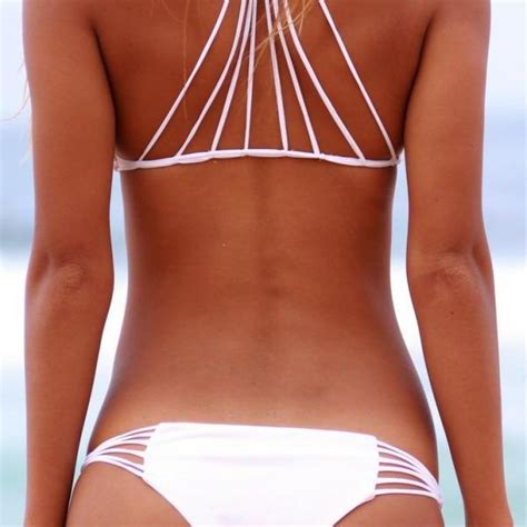strappy bikinis sexy vintage swimwear bandage push up halter bikini t15010803 on luulla