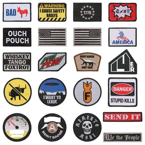 14er Tactical Morale Patches 21 Pack Hook And Loop Backed 3” X 2