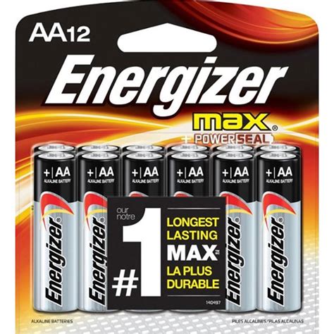 Energizer Aa Batteries Double A Max Alkaline Battery 12pack