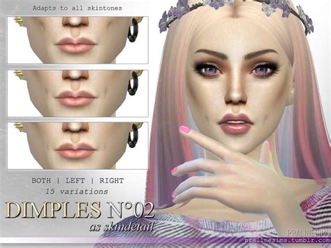 Pralinesims Dimples N02 Queen Makeup Sims 4 Cas Sims 4 Mods