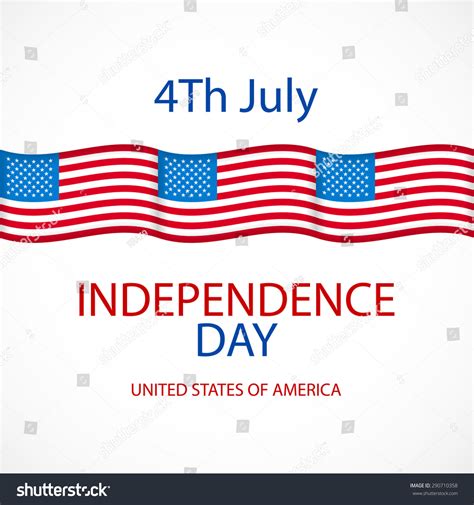 Greeting card for fourth of july holiday. EPS 10 - Royalty Free Stock