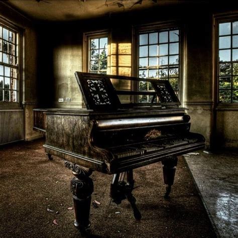 Elegant Piano In An Abandoned Mansion