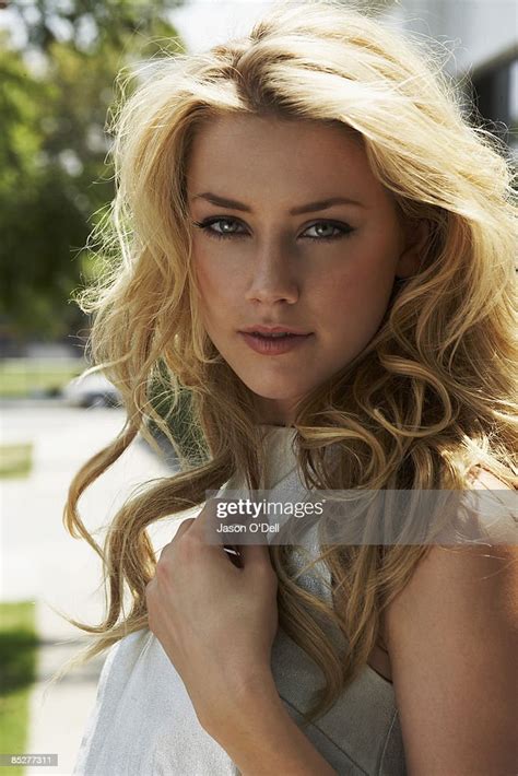 Actress Amber Heard Poses For A Portrait Session In Los Angeles For