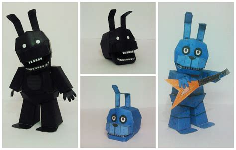Five Nights At Freddy S 2 Shadow Bonnie Papercraft By