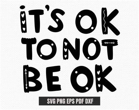 Mental health matters svg files for cricut It's ok to | Etsy