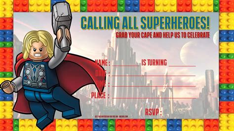We did not find results for: Free Lego Thor Birthday Invitation TemplateFREE PRINTABLE ...