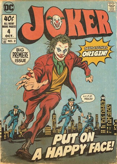 Joker As A Retro Comic Book Rbatman