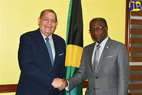 photos us ambassador makes courtesy call on minister of transport and mining jamaica