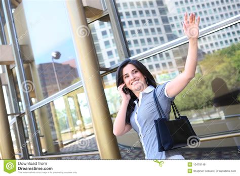 Business Woman Waving Goodbye Stock Photo Image Of Commercial