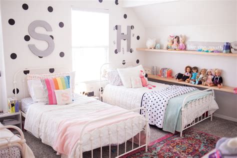 If you are a fan of the. girls shared bedroom reveal | family home interiors - Cass ...