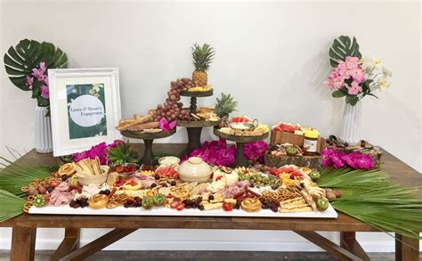 A Tropical Grazing Table For Laura And Simons Engagement Party Food