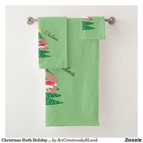We did not find results for: Christmas Sloth Holiday Light Green Bath Towel Set | Green ...