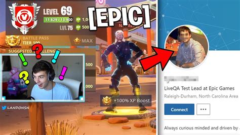 Epic, epic games, the epic games logo, fortnite, the fortnite logo, unreal, unreal engine 4 and ue4 are trademarks or registered trademarks of epic games, inc. This Fan gives PROOF he is an EPIC GAMES EMPLOYEE ...