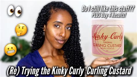 Re Trying The Kinky Curly Curling Custard Wash N Go Routine