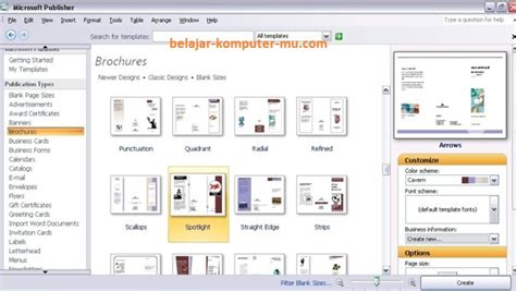 Laman sesawang mengumpulkan koleksi template buku program pecuma untuk anda, template brosur , buku program. Cara Membuat Brosur Menggunakan Microsoft Office Publisher ...