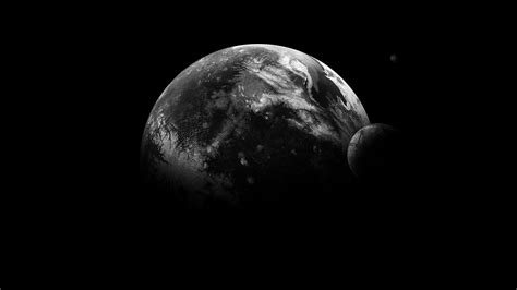 1920x1080 Wallpaper Desktop Planets Black And White Wallpaper Dark