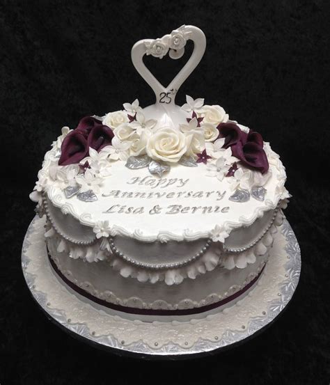 25th anniversary cake cakes pinterest