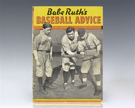 Babe Ruth S Baseball Advice Raptis Rare Books Fine Rare And