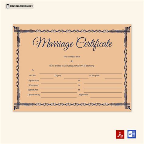 60 Best Marriage Certificate Templates How To Make Yours