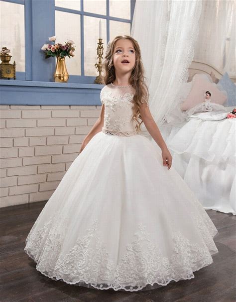 Handmade quality designer dress with smocking, french seams for comfort, built in slips and fabric covered buttons. Princess Gowns Cute Pageant Flower Girl Dresses Kids ...
