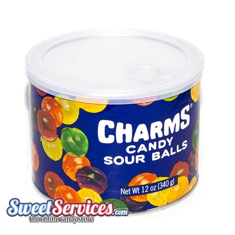 Charms Assorted Sour Balls 12 Oz Tin Bulk Candy