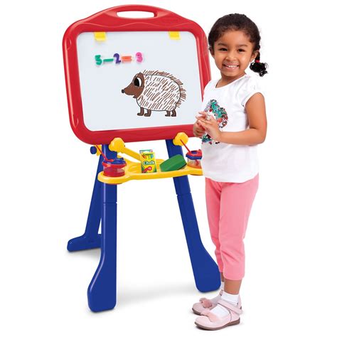 Crayola 4 In 1 Tripod Easel With Dry Erase Board And Chalkboard Great