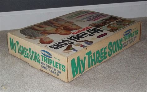 Remco 1960s Tv Show My Three Sons Triplets Dolls Mint In The Box