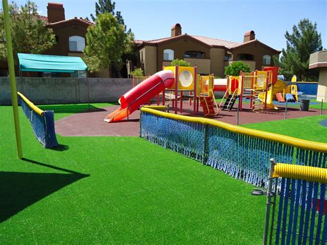 Playground Surface Ideas Synthetic Lawn Kids Safety
