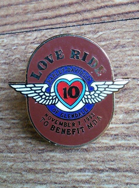 Harley Davidson Glendale Love Ride 10 Pin To Benefit Mda Ebay