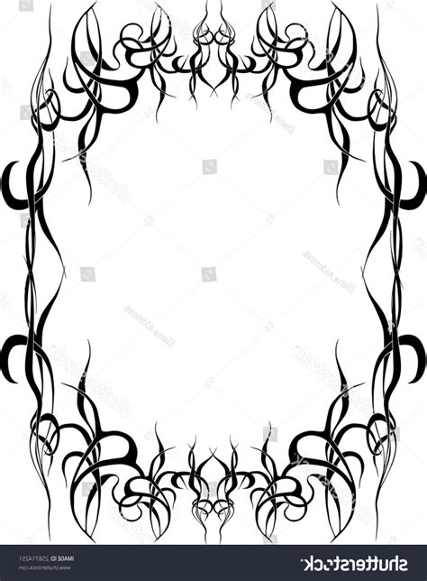 Gothic Border Vector At Collection Of Gothic Border