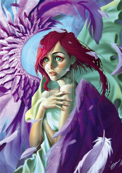 Angel By Freia Digital Painting Digital Artist Redhead Art Music