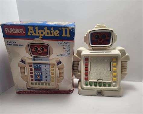 Playskool 1986 Alphie 2 Robot Learning Toy Learning Toys Alphie Robot