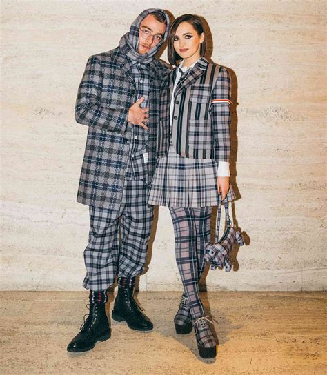Angus Cloud And Maude Apatow Twin In Matching Plaid Looks For Nyfw