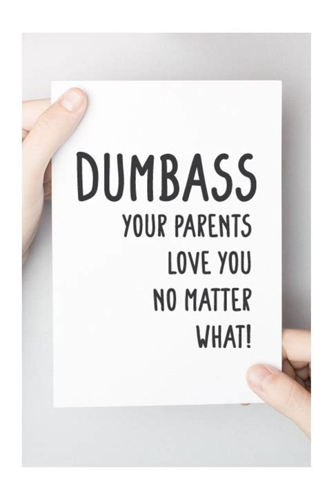 Funny Birthday Card For Son From Parents Printable Son Etsy
