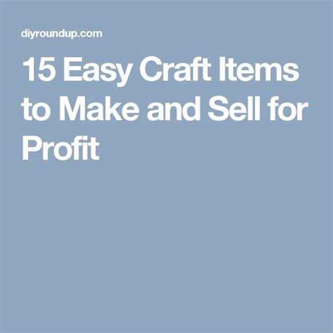 15 Easy Craft Items To Make And Sell For Profit Inexpensive Crafts