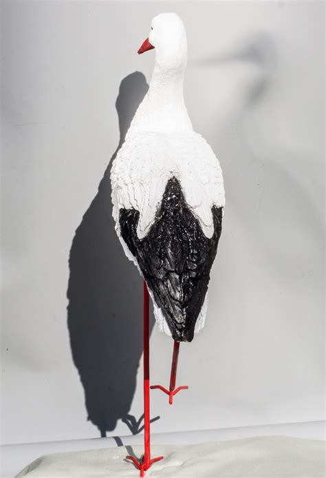 Stork Sculpture Wildlife Statue Garden Decor Bird Large Etsy