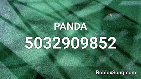 Panda Roblox Id Roblox Music Codes