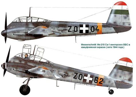 Messerschmitt Me 210Са 1 Hungarian Air Force 1944 Messerschmitt