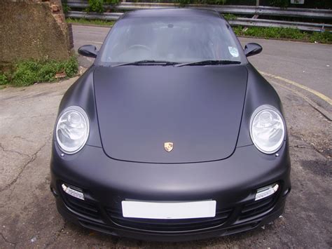 Porsche 911 Wrapped Matte Black By Wrapping Cars London