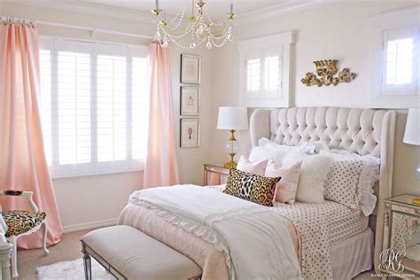 Pink And Gold Girls Bedroom Makeover Randi Garrett Design Girls