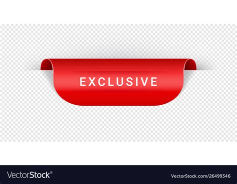 Exclusive Sticker Tag Banner Label Sign Royalty Free Vector