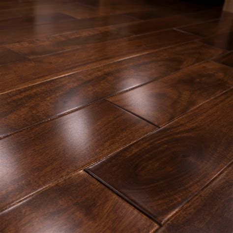 Stained And Lacquered 18x123mm Solid Asian Walnut Flooring Wood Plus