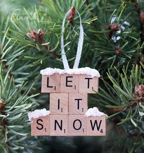 Scrabble Tile Ornament Diy To Try