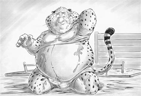 Rule 34 2019 Anthro Belly Benjamin Clawhauser Big Belly Bite Biting