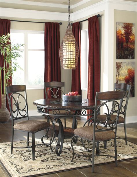 Dining room table ashley furniture ashley furniture loan theo creative of ashleys furniture dining tables. Signature Design by Ashley Glambrey Brown 5 Piece Dining Room Set | Marjen of Chicago | Chicago ...