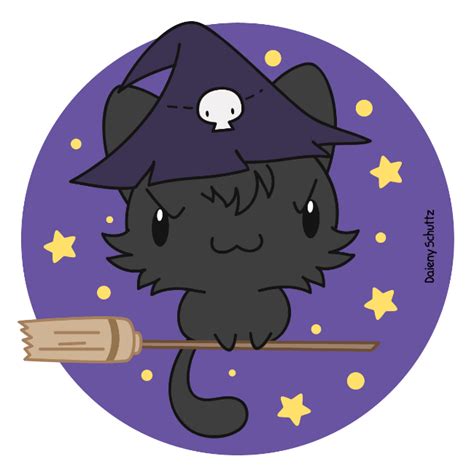 Witch Cat By Daieny On Deviantart