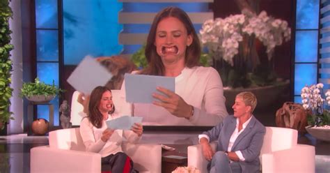 Jennifer Garner Playing Speak Out With Ellen Video Popsugar Celebrity