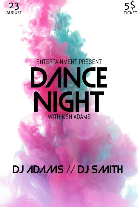 Dance Party Night Flyer Template Postermywall