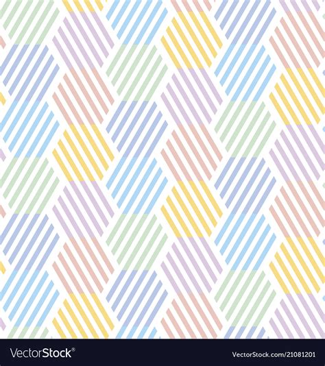 Simple Pale Color Geometric Seamless Pattern Vector Image