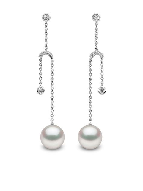 Kt White Gold Kt White Gold Trend Freshwater Pearl And Diamond